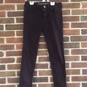 American Eagle purple jeggings